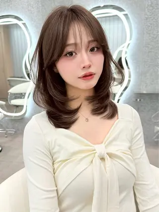 セミロング 大宮 トレンドヘア 🎀🪽古川美涼のヘアスタイル