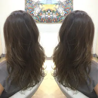 ロング カラー 🐝肥田 しょーと🐝のヘアスタイル