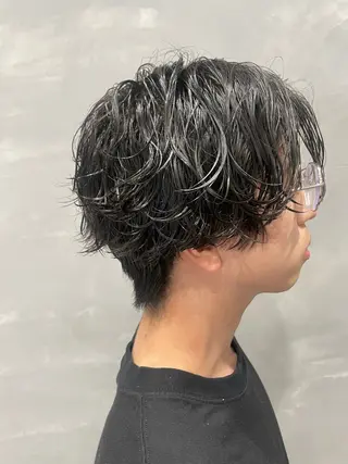 ミディアム パーマ メンズ PANOL 秀島のヘアスタイル
