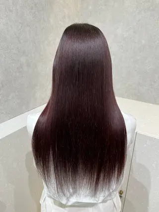 ロング カラー パーマ 韓国ヘア🇰🇷透明 感カラー/yui💞のヘアスタイル