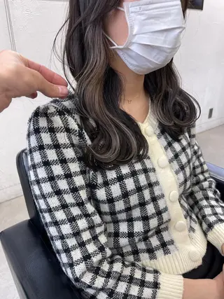 ミディアム カラー ブリーチダブルカラー 【koide】のヘアスタイル