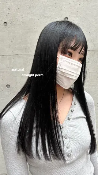 ロング パーマ v-lab studio所属・韓国レイヤーカット/ 艶カラー/ noaのヘアスタイル