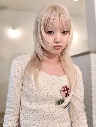 ロング カラー デザイン/レイヤー Kaito🐩/栄のヘアスタイル