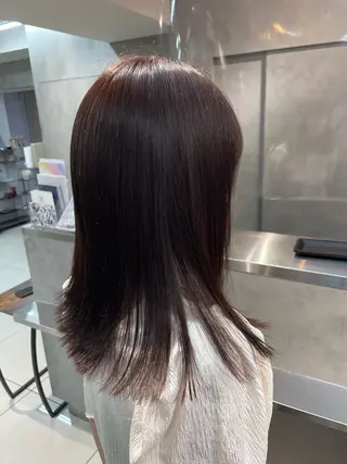 ミディアム カラー ボブ/透明感ベージュ 🫧クルミ🌟のヘアスタイル