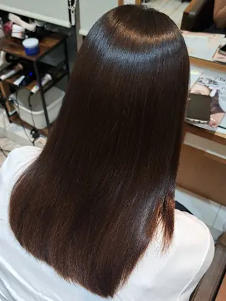 パーマ セミロング 渋谷／ ＭＩＹＵのヘアスタイル