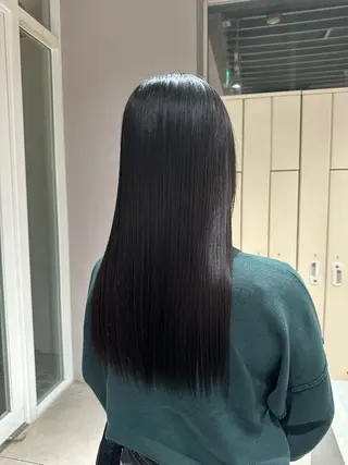 ロング Un ami omotesando 【アンアミ　オモテサンドウ】所属・RIKO/暖色カラー /縮毛矯正/ミニボブのヘアスタイル