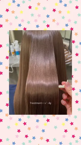 air横浜所属・chihiro" 艶髪×透明感カラーのヘアスタイル