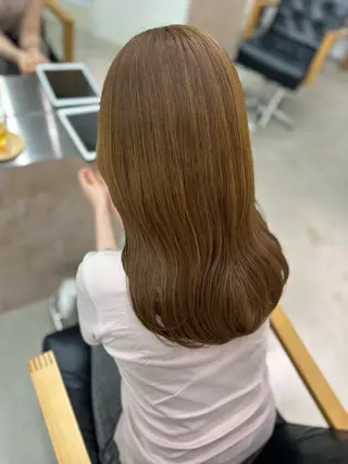 ロング カラー noa  🦋 ブリーチ/暖色のヘアスタイル