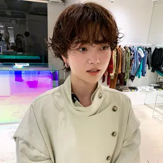 ショート パーマ ANY／SUE 千葉パーマのヘアスタイル