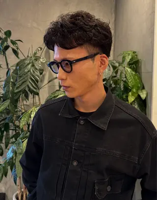 ショート パーマ メンズ メンズパーマ／長岡 坂口祥貴のヘアスタイル