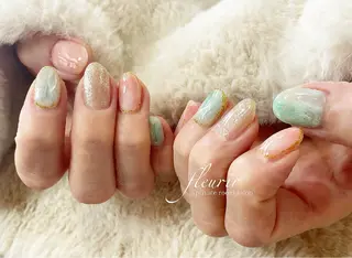 ネイル フルリール 【プライベートサロンのネイルデザイン