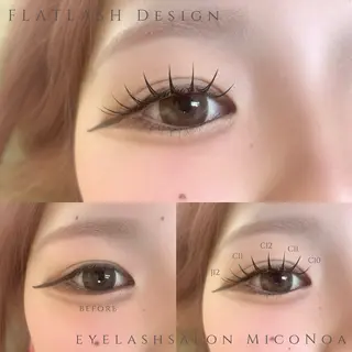 マツエク・マツパ MicoNoa所属・MicoNoa Asamiのマツエク・マツパデザイン