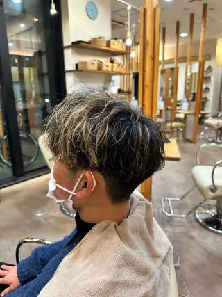 ショート パーマ メンズ Lit.自由が丘（SENJYU自由が丘）所属・【髪質改善/美髪】 ⭐️川嶋 陸央⭐️のヘアスタイル