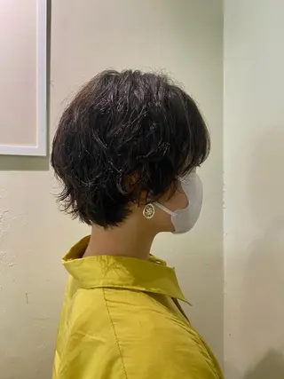 ショート パーマ les baladins du miroir所属・🍃YURI 🍃のヘアスタイル