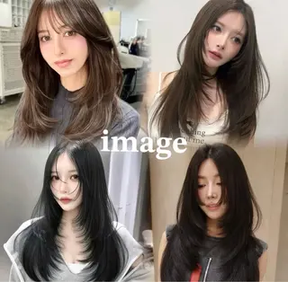 ロング ワンホン×髪質改善 つのーか🩶🫧のヘアスタイル