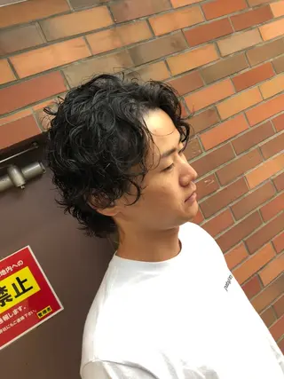 パーマ メンズ ⭐️TOSHIKI メンズパーマオタク⭐のヘアスタイル