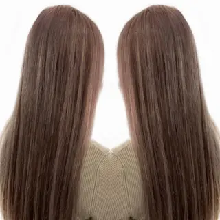 ロング ヘアアレンジ カラー LuciA/エクステ カラーのヘアスタイル