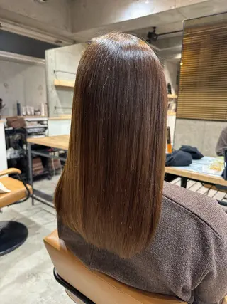 ロング 韓国レイヤー・ボブ/ 暖色⭐️優香⭐️のヘアスタイル