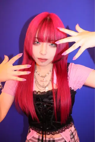 ロング カラー ヘアアレンジ @kyoniyy KYONIのヘアスタイル