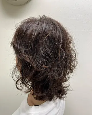 ミディアム パーマ Dream30所属・Dream30 miyuのヘアスタイル