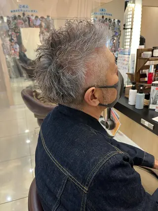 ショート パーマ メンズ トータルビューティー K:R鶴川のヘアスタイル