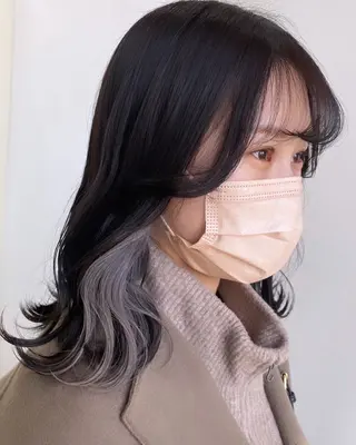 ミディアム 🥀モテ暖色× エクステ🥀あかりのヘアスタイル