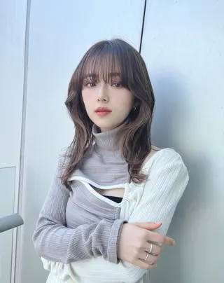 ミディアム 🌫️大人韓国ヘア 🌫️naoyaのヘアスタイル