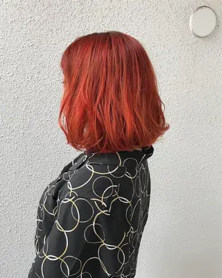 ショート カラー インナーカラー/天神 ブリーチ/吉田のヘアスタイル