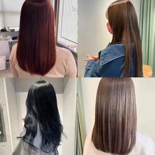 ミディアム カラー オタク美容師🛍/ 酸性ストレート/艶髪のヘアスタイル