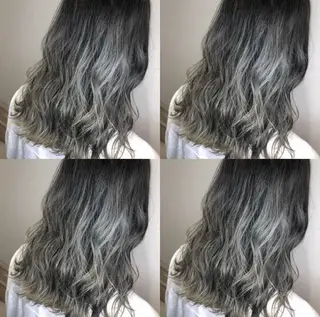 セミロング カラー ヘアアレンジ 💎韓国レイヤー ×エクステゆうま💎のヘアスタイル