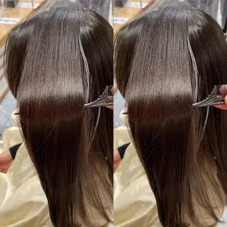 ミディアム 縮毛/レイヤー 韓国/橋口のヘアスタイル