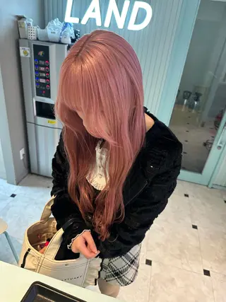 ロング カラー 暖色🩷透明感カラー ♡Maika♡のヘアスタイル