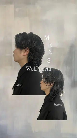 パーマ メンズ 堀川 なつみのヘアスタイル