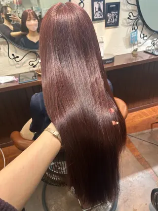 ロング カラー allure所属・【髪質改善】ena 縮毛矯正/落合/新宿のヘアスタイル