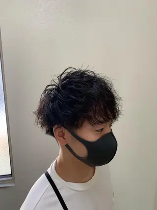 パーマ メンズ 🫧レイヤーカット/ 韓国ヘア🫧白石輝のヘアスタイル