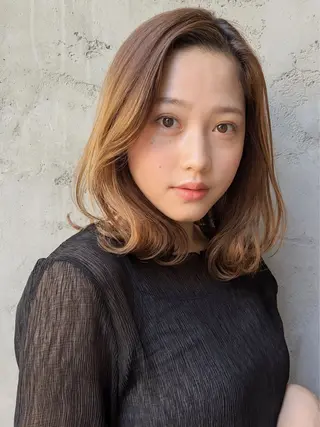 ミディアム 木村 賢人のヘアスタイル