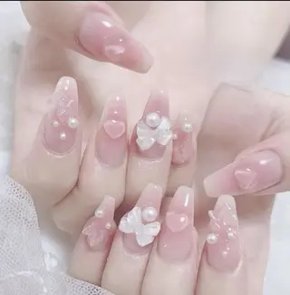 ネイル Sweet♡ Heart　葉月のネイルデザイン