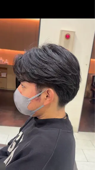 ショート パーマ フェザーパーマ🪶 シャドウ/ジュンエイのヘアスタイル