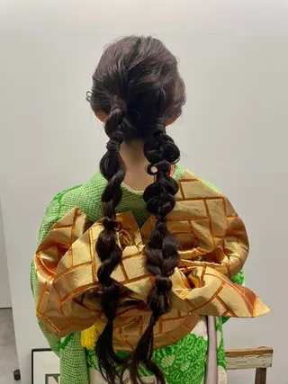 ヘアアレンジ Nico☺︎🎀YU パーマ/ブリーチのヘアスタイル