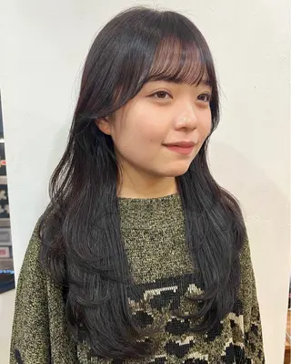 ロング 韓国ヘア 🎀華澄のヘアスタイル
