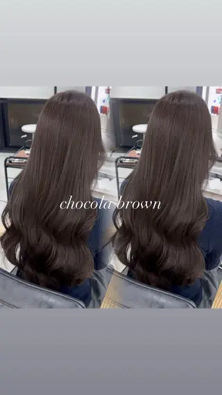 ロング カラー 赤み無し柔らかカラー 【梅田】madokaのヘアスタイル