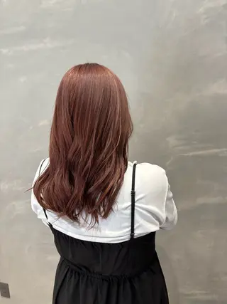 セミロング カラー number大分/ 磯部栞里のヘアスタイル