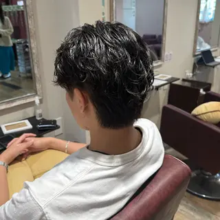 パーマ メンズ 柔らかいcolor ￤韓国￤🩰マユ🩰のヘアスタイル