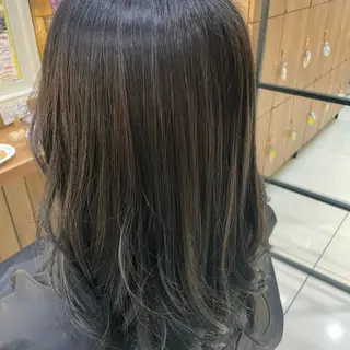 ロング カラー 韓国カラー／エクステ 松戸梨杏のヘアスタイル