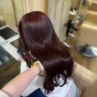 ミディアム カラー 🌙Runa つや髪 /モテ/カットのヘアスタイル