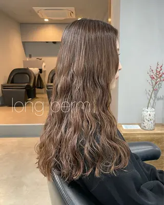 ロング パーマ 【arc】Ruri コテ巻き風パーマのヘアスタイル