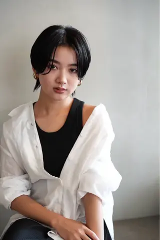 ショート カラー 加賀 千聖 /soigneのヘアスタイル