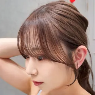 セミロング カラー ダブルカラー 韓国ヘアKYONのヘアスタイル