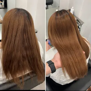 ロング 髪質改善/縮毛矯正 梅田茶屋町/西尾祐作のヘアスタイル