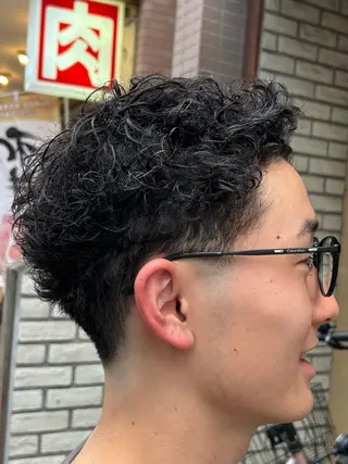 ショート パーマ メンズ ✂️ゲンキ メンズパーマ✂️のヘアスタイル